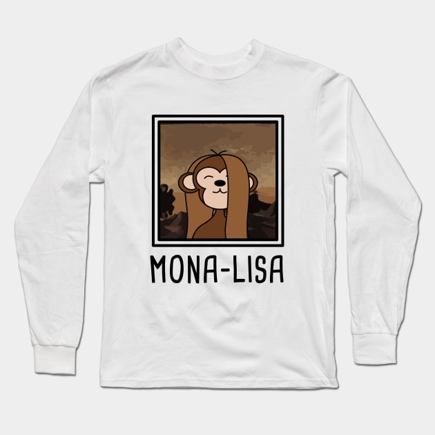 Mona Lisa Spanish Pun Long Sleeve T-Shirt by Soncamrisas